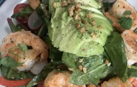 Chef Mark Cortez Prawns Salad Dish