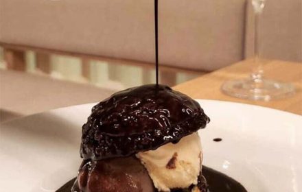 Chef Walid Chouaref Chocolate Dribble Dessert