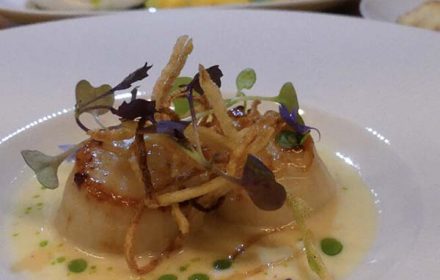 Chef Walid Chouaref Scallop Appetizer