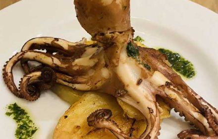 Chef Andrea Caietti Octopus Seafood Dish