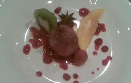 Chef Bassam Amer Pear And Kiwi Dish