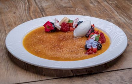 Chef Daragh Matheson Tangerine Creme Brule