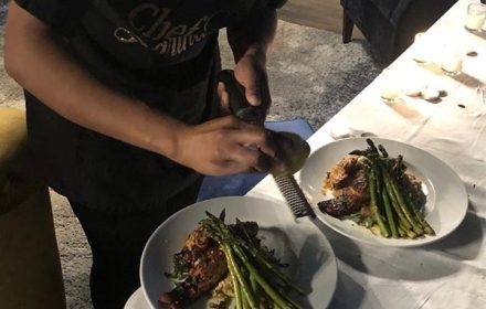 Chef Darinae Johnson Plating Dishes