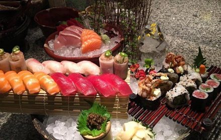 Chef Hossam Abdelfattah Japanese Sushi Grazing Table