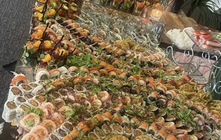 Chef Jorge Ramos Japanese Sushi Catering Table