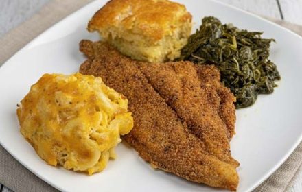 Chef Kai Smith Meal Prep Schnitzel Dish