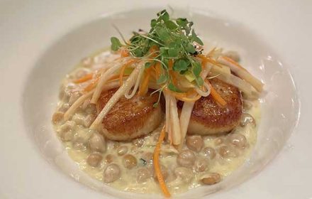 Chef Pete Hoefling Scallops Dish