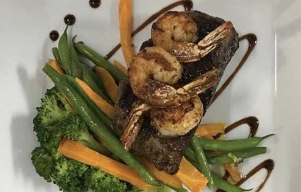 Chef Roland Henry Beef Dish With Shrimp, Carrots, Broccoli