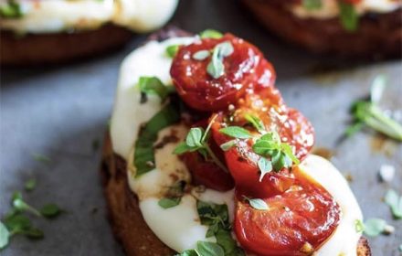 Chef Yacir Nakhkhaly Roasted Tomato And Stracchino Bruschetta