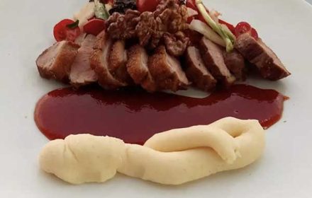 Chef Asad Nadeem Duck Margeret With Gastrique Sauce