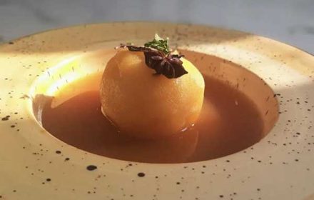 Chef Asad Nadeem Poached Apple