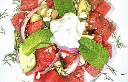 Chef Gastinel White Watermelon Salad