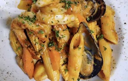 Chef Mleza Gowa Kentie Mediterranean Pasta Dish
