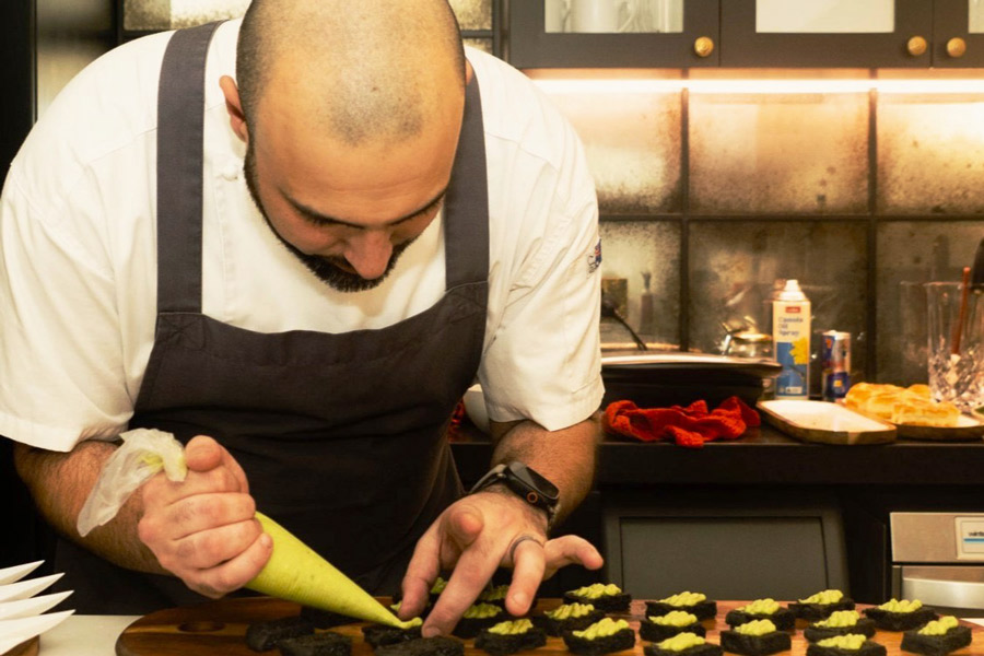 chef patrick plating canapes