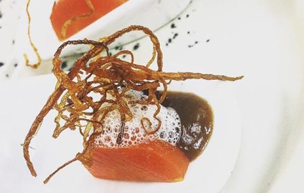 Chef Eric Levy Carrot Haute Style Dish