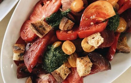 Chef Eric Levy Salad Dish With Croutons