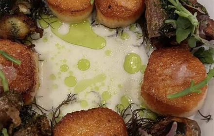 Chef Eric Levy Scallops Dish