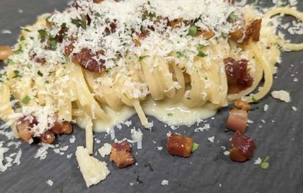 Chef JaQuis Kaalstad Carbonara Dish