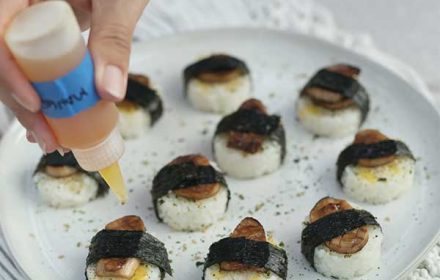Chef Juan Velilla Plating Sushi Dish