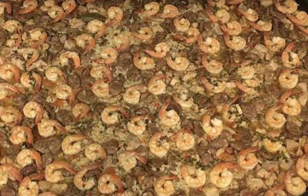 Chef Marco Maletis Shrimp Paella