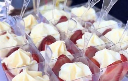 Chef Pamela Matias Private Function Strawberry Cups Dessert