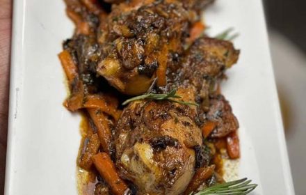Chef Sabrina Alexandre Coq Au Vin With Carrots