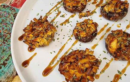 Chef Tami Murphy BBQ Tofu Stuffed Mushrooms