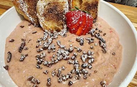 Chef Tami Murphy Strawberry Cheesecake Dip With Cinnamon Toast Points