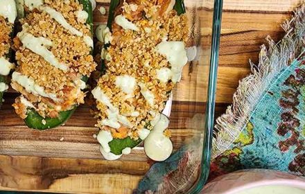 Chef Tami Murphy Stuffed Jalapenos With Avocado Crema