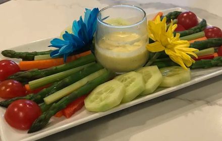 Chef Todd Bader Crudite with Aioli Dip