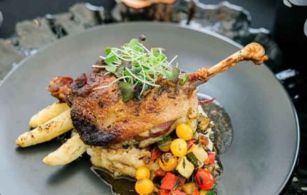 Chef Crystal Powell Confit duck