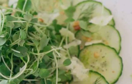 Chef Crystal Powell Cucumber Capaccio