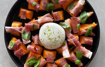 Chef Hedi Dehissy Prosciutto and Salad-Dish