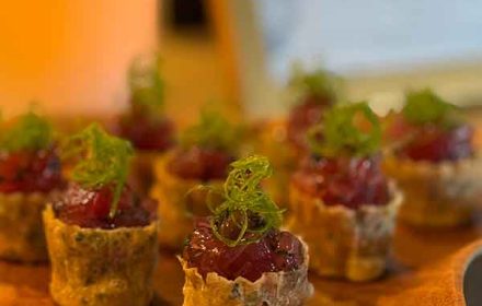 Chef William Lochetto ahi croustade