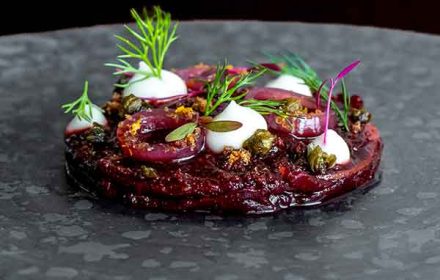 Chef William Lochetto private chef beetroot dish