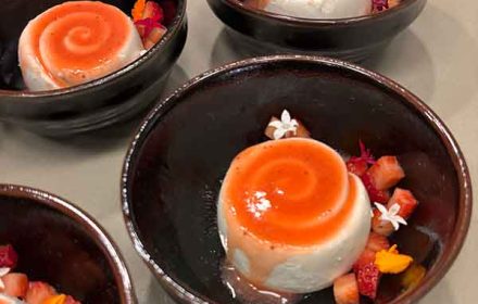 Chef WIlliam Lochetto soursop cheesecake, kula strawberry, keylime