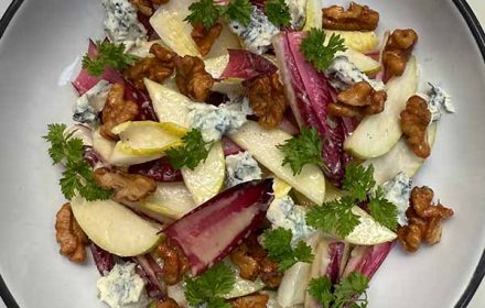 Chef Nick Adams Salad Dish with Walnuts