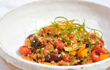 Chef Nick Adams Stir Fry Dish