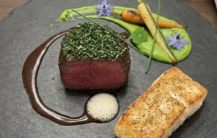 Chef Dwayne Childress Steak with Pan Fried Fish