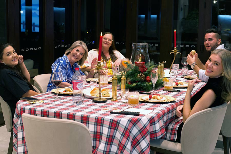 chef jay christmas meal guests