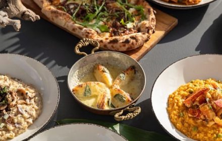 Picture of Chef Jean Pierre Palacio's mediterranean inspired dishes set on a table