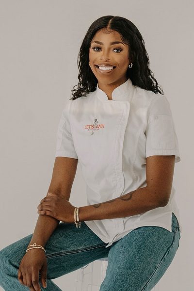 Professional photo of Chef Lorna Boyd in chef whites