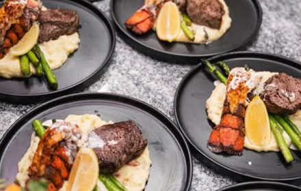 Chef Lorna Boyd Steak Dish with Potato Mash and Asparagus