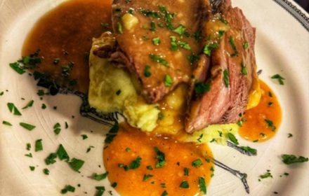 Beef and mash dish by Chef Michelle Reha