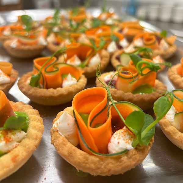 giuseppe palminteri vegetarian canapes Vegetarian canape appetizers madeby chef guiseppe palminteri