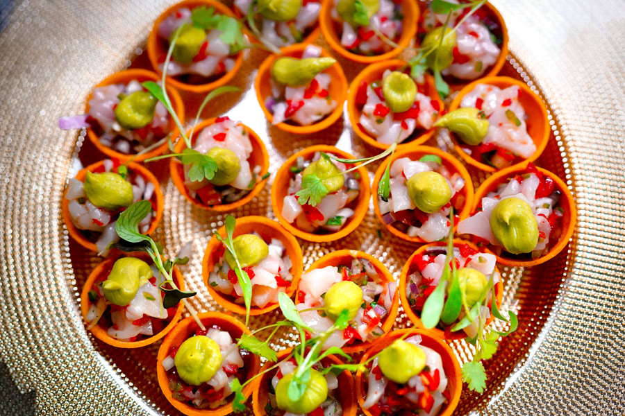 halloween ceviche canape